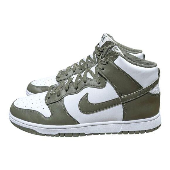NWOB NIKE Dunk High Retro 'Cargo Khaki' Sneakers Size 13 - Picture 2 of 7